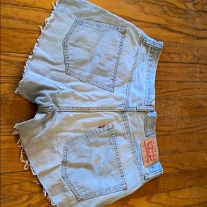 Distressed vintage Levi shorts